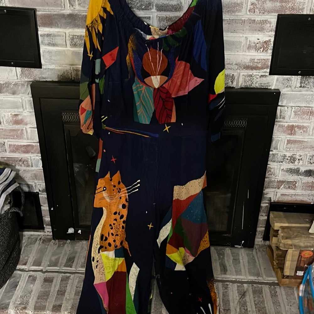Anthropologie Farm Rio Frances jumpsuit